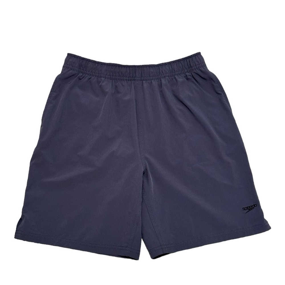 Men's Speedo Medium 32 - 34 Swim Shorts Trunks Board Hybrid Gray Black NWOT - Picture 3 of 9